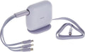 Baseus 100W 3-In-1 Type C to Lightning, USB C and Micro Charging Cable, 1.7 Meter Length, Purple — 1.7m — Purple