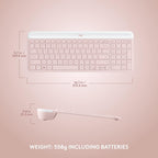 Logitech MK470 Keyboard and Mouse Combo — Rose
