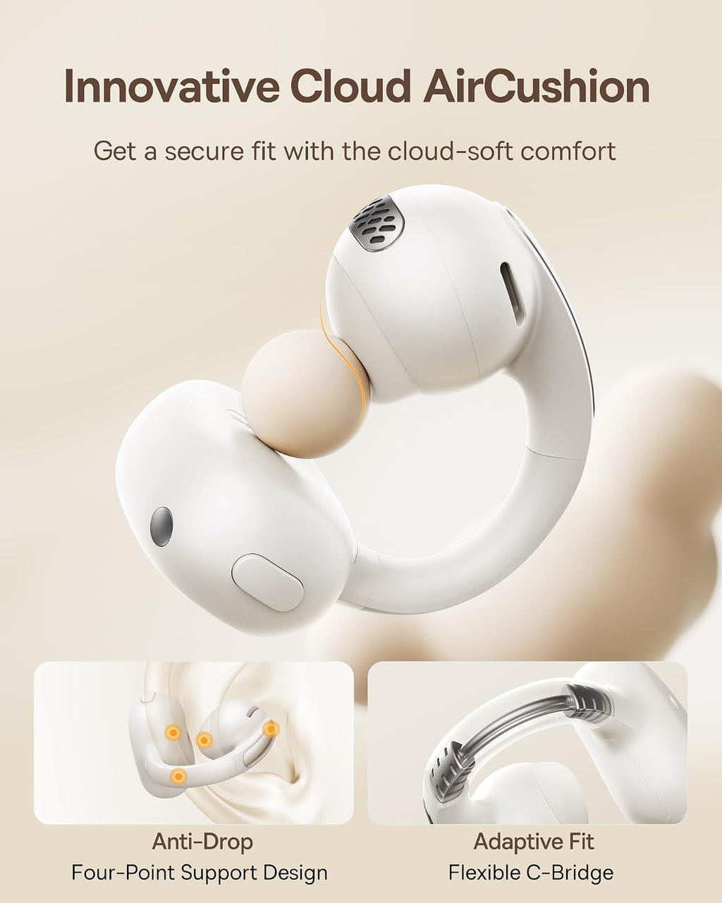 Baseus Bowie MC1 Open-Ear Earbuds — White