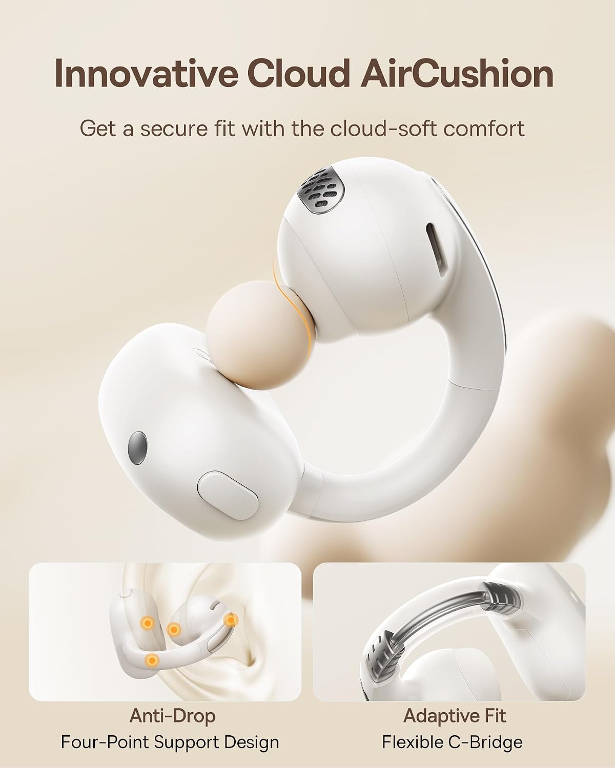 Baseus Bowie MC1 Open-Ear Earbuds — White