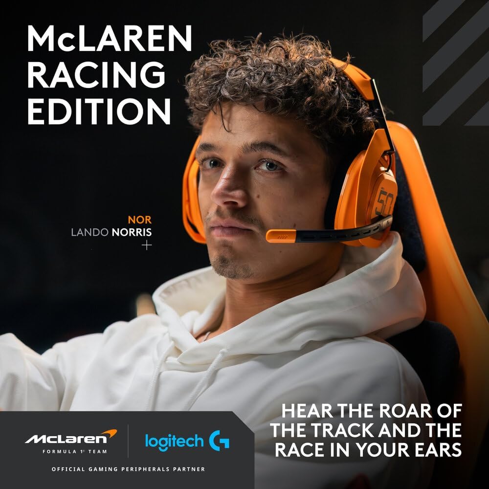 Logitech G ASTRO A50 X McLaren Edition Gaming Headset — Papaya