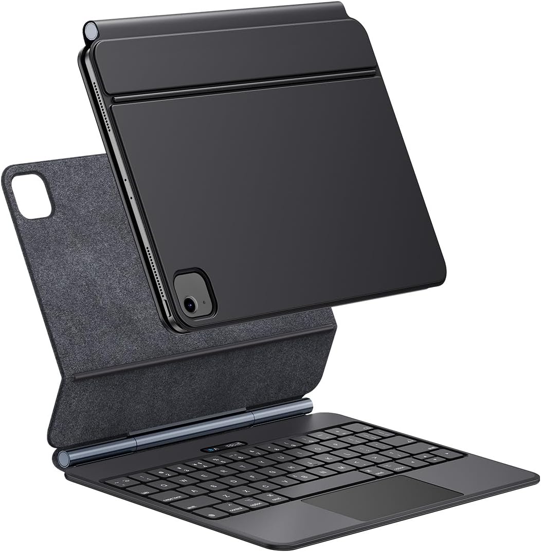 Baseus Brilliance Series 2 Wireless Bluetooth Keyboard Case with Touchpad for Pad Pro 11-inch (2018/2020-2022) /Pad Air4/Air5/Air6 10.9-inch, Detachable, Type-C Charging
