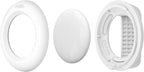 Belkin AirTag Case with Clip, Secure Holder Protective Cover Key Chain, Key Ring for Apple AirTag with Scratch Resistance Accessory – White
