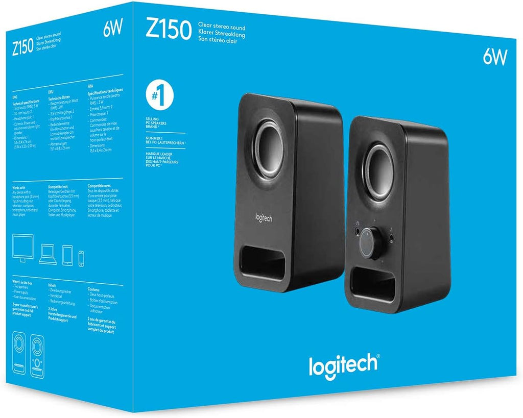 Logitech Z150 Speakers — Black