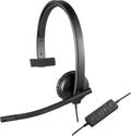 Logitech H570E USB-A Mono Headset — Black