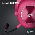 Logitech G PRO X 2 LIGHTSPEED Gaming Headset — Magenta