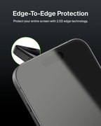 Belkin ScreenForce TemperedGlass iPhone 16 Pro Screen Protector, crystal clear, scratch-resistant tempered glass, bubble-free application, full screen coverage for iPhone 16 Pro, 2-pack