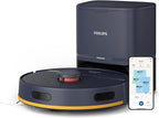 Philips Vacuum & Mop Robot With Station, 6000Pa Suction, 120 Min Runtime — Midnight Blue
