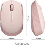 Logitech M171 Wireless Mouse — Rose