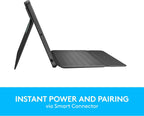 Logitech Rugged Folio Keyboard Case for iPad 7th / 8th / 9th Gen — Graphite