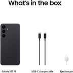 SAMSUNG Galaxy S25 FE (2025), 128GB AI Smartphone, Large Display, 4900mAh Battery, High Res-Camera, AI Photo Edits, Durable,JetBlack - International Version