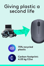 Logitech M170 Wireless Mouse — Black