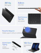 Baseus Magnetic Keyboard Case for iPad Pro 12.9-inch (5th/6th Gen) — Black