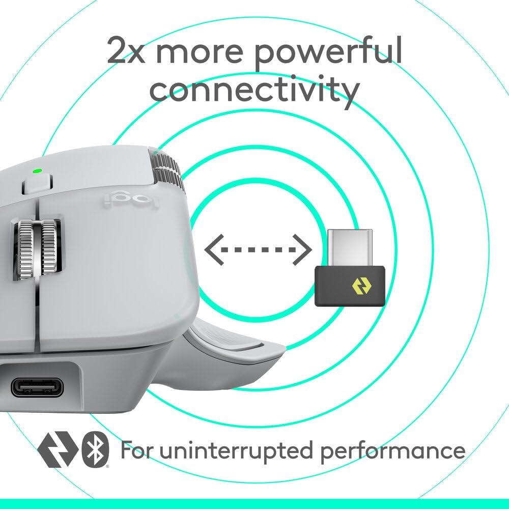 Logitech MX Master 4 Wireless Mouse — Pale Grey