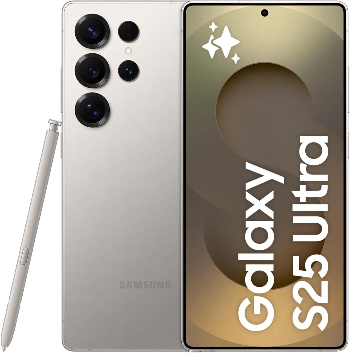Samsung Galaxy S25 Ultra AI Phone, 512GB Storage, 12GB RAM, Titanium Gray, Android Smartphone, 200MP Camera, S Pen, Long Battery Life (UAE Type Approved)
