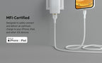 Belkin BoostCharge Pro Flex Braided USB Type A to Lightning Cable (1M/3.3FT), MFi Certified Charging Cable for iPhone 14/14 Plus, 13, 12, Pro, Max, Mini, SE, iPad and More - White (Pack of 2)