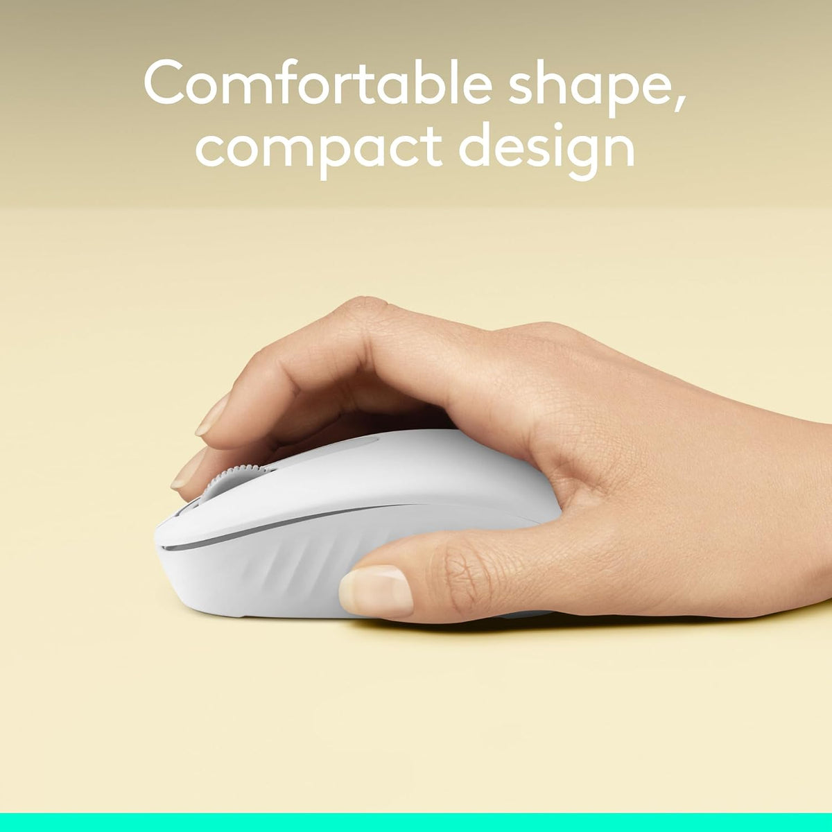 Logitech M196 Wireless Mouse — Off White