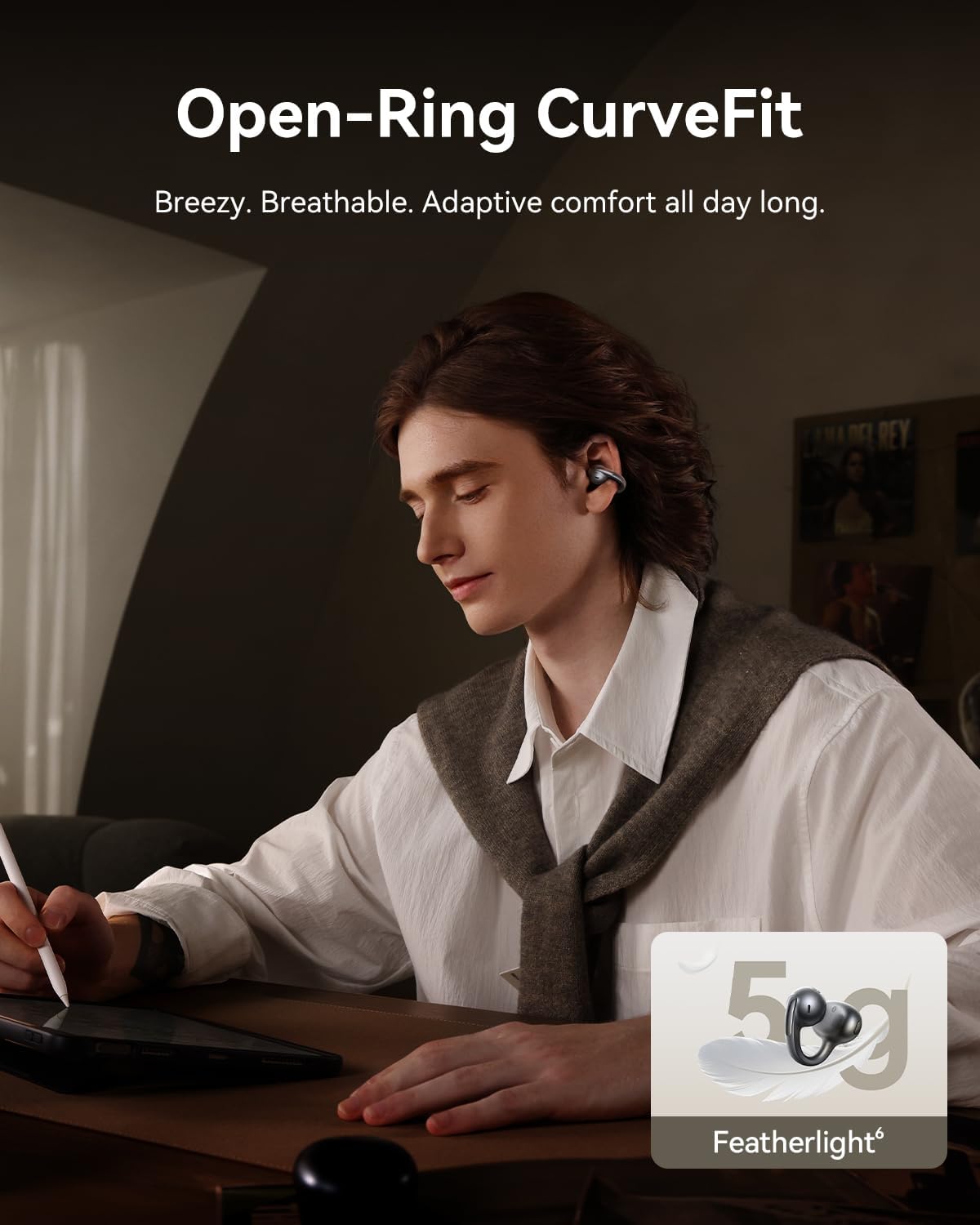 Baseus Bowie MC1 Pro Open-Ear Earbuds — Black