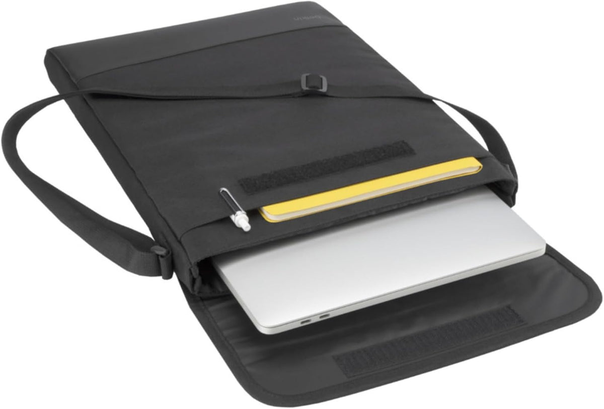 Belkin EDA001 11 inch to 13 Laptop Sleeve Case Compatible With Laptop, Tablet, Chromebook, Also Macbook Pro 13, Air, Ipad 11, 12.9, For Device Protection Carrying Shoulder Strap Black