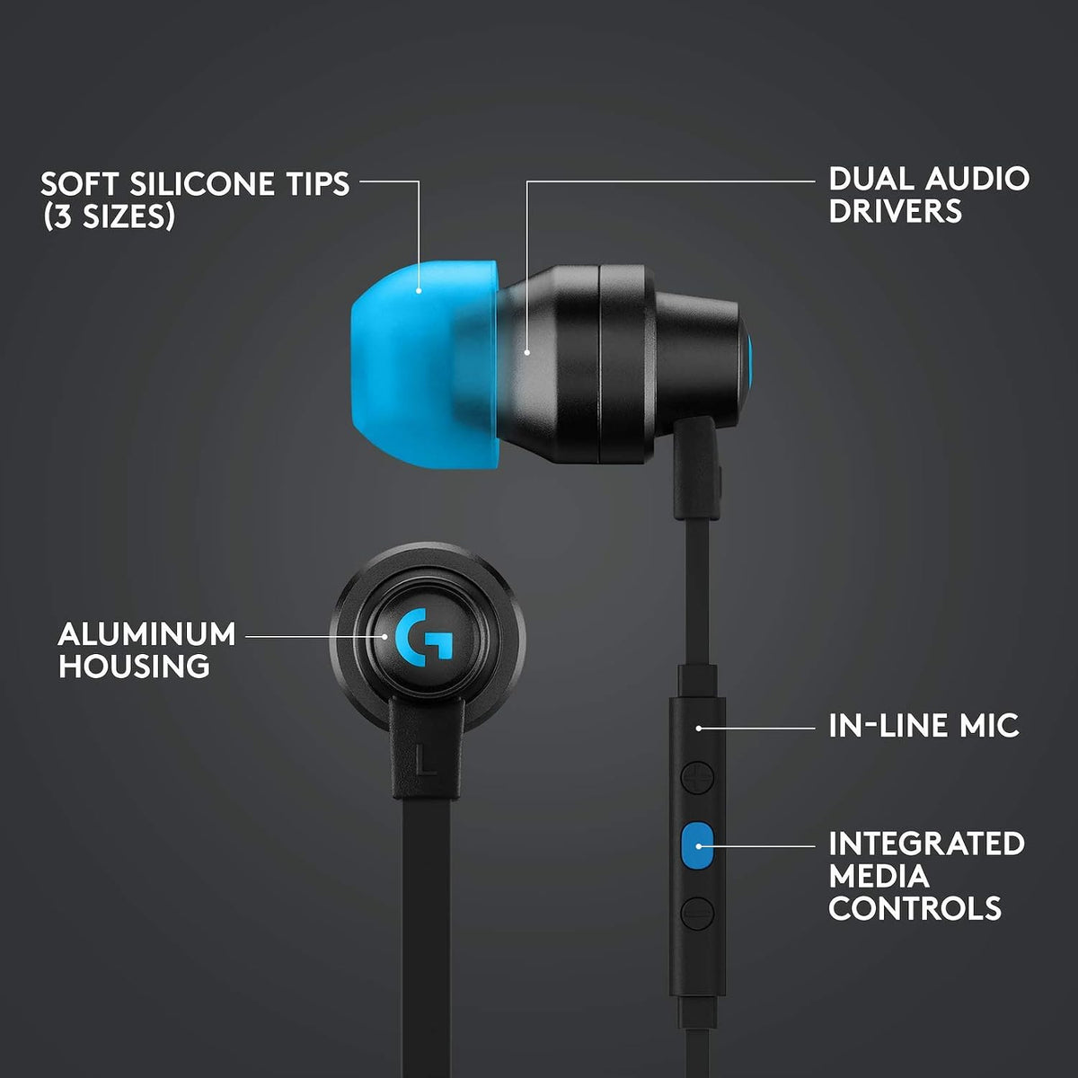 Logitech G333 Gaming Headset — Black