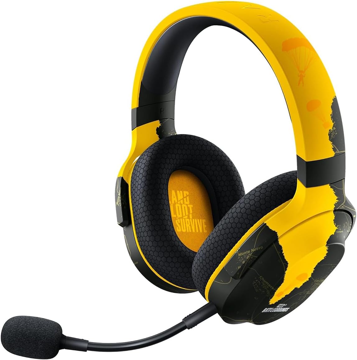Razer Barracuda X Wireless Gaming & Mobile Headset PUBG Battleground Edition — Black/Yellow — main product image