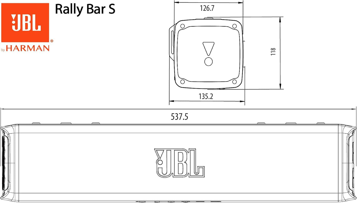 JBL RallyBar S 21-Inch Vehicle and Marine Soundbar