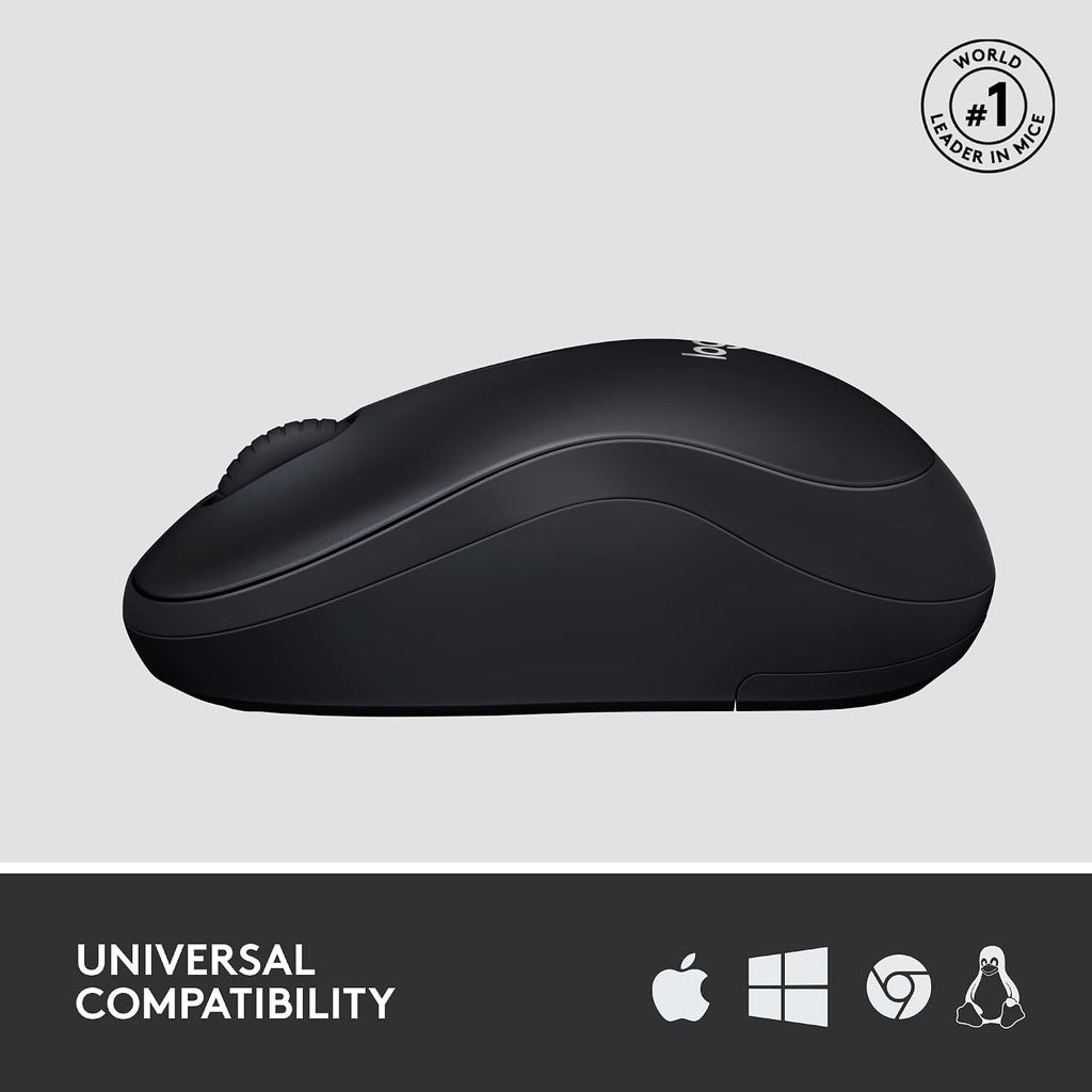 Logitech M220 Wireless Mouse — Black