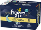 Pampers Diapers Size 3, 66 Count - Swaddlers Overnights Disposable Baby Diapers, Super Pack (Packaging May Vary)