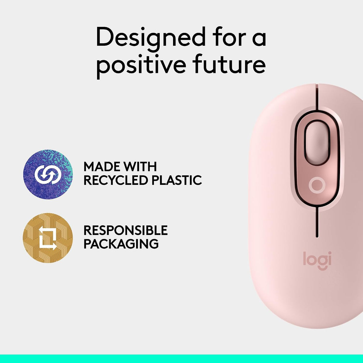 Logitech POP Mouse Wireless Mouse — Pink