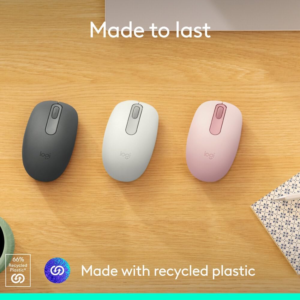 Logitech M196 Wireless Mouse — Rose