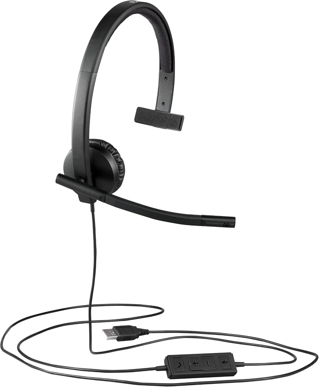 Logitech H570E USB-A Mono Headset — Black