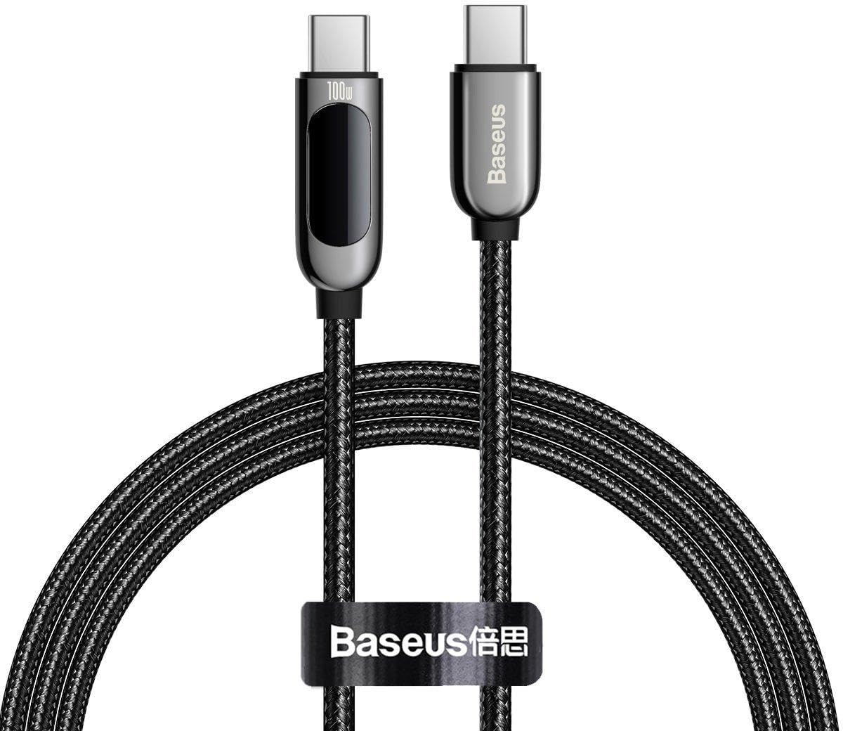 Baseus CATSK-B01 USB cable 1 m USB 2.0 USB C Black — 100 Centimeters — Black