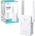 TP-Link WiFi 7 RE225BE Dual-Band WiFi Repeater BE3600Mbps, 1 Gigabit Port, Powerful for Home, Compatible with All Internet Boxes, 2 Outdoor Antennas, 160MHz, MLO, 4K-QAM, Multi-Rus