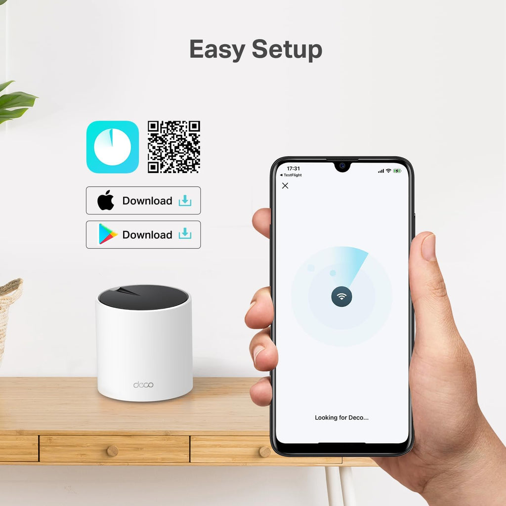TP-Link AX3000 Whole Home Wi-Fi 6 Mesh System (Deco X55 Pro) | Up to 6500 Sq.Ft. 𝟮×𝟮.𝟱𝗚 WAN/LAN Ports Wired Ethernet Backhaul 𝗜𝗱𝗲𝗮𝗹 𝗳𝗼𝗿 𝟭𝗚𝗶𝗴+ 𝗜𝗻𝘁𝗲𝗿𝗻𝗲𝘁 2023 Release (3-Pack)