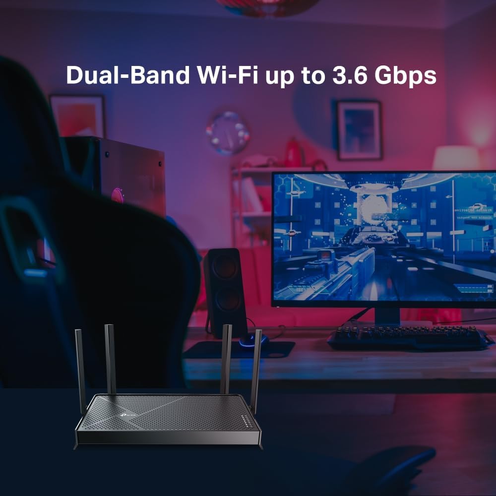 TP-Link Archer BE3600 Dual Band WiFi 7 Router 3600Mbps, 2x2.5G Ports