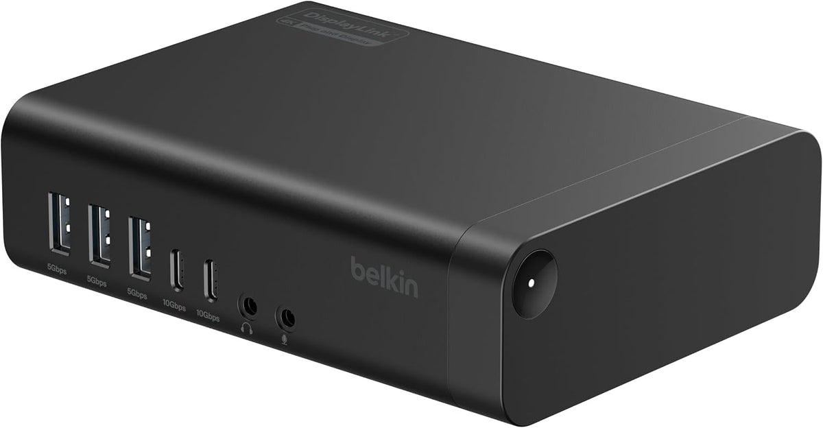 Belkin Connect 16-in-1 Docking Station 140W, Triple Display USB C Dock with 4K@60Hz Support, DisplayLink Technology, USB C Dock with 10Gbps Data Transfer, 2.5Gb Ethernet Port - Laptop Expansion Hub