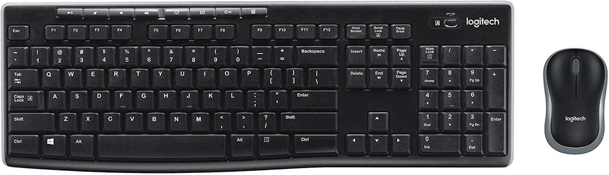 Logitech MK270 Keyboard and Mouse Combo — Black