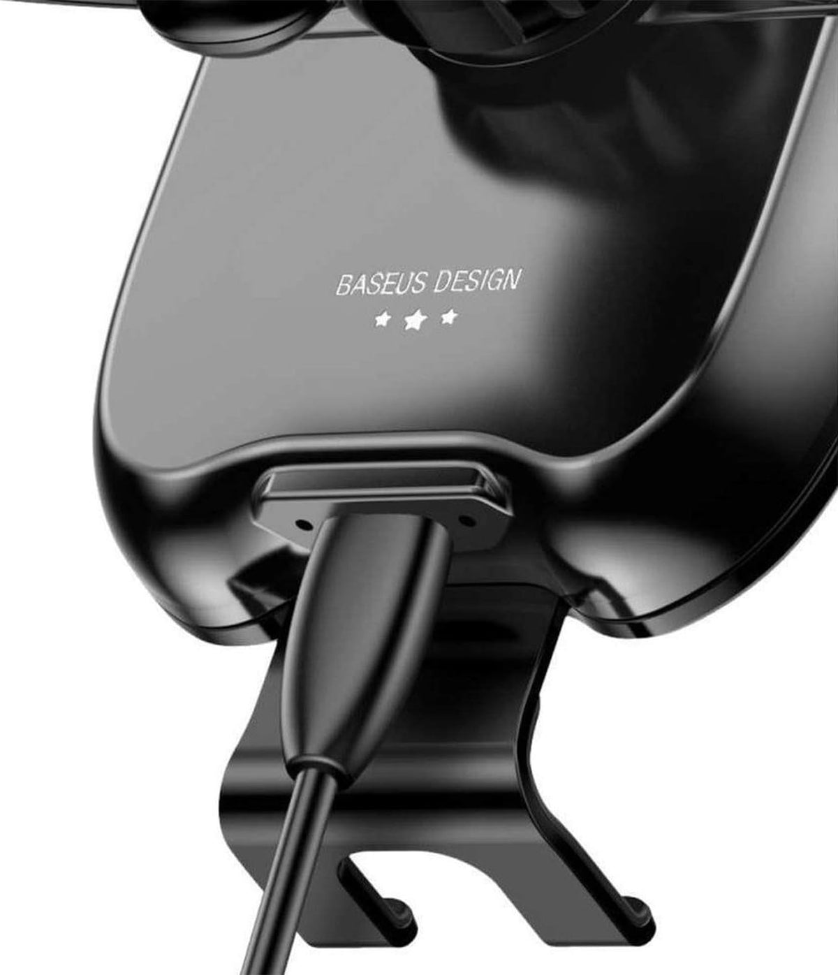 Baseus Smart Vehicle Bracket Wireless Charger Black, Infrared — Black