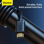 Baseus high definition Series HDMI To HDMI Adapter Cable 1m Black — 1 Meters — Black