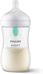 Philips Avent NATURAL 3.0 FEEDING BOTTLE 260ML X1 with vent — Transparent