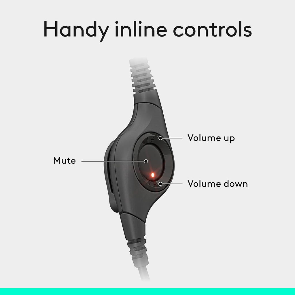 Logitech H390 Headset — Black