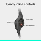 Logitech H390 Headset — Black