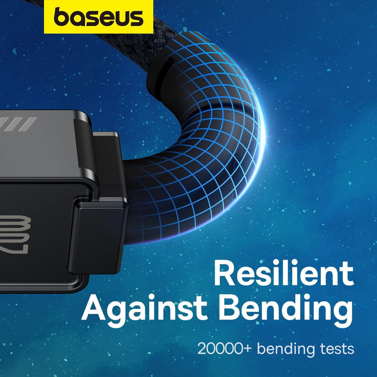 Baseus Unbreakable USB-C to Lightning Cable 20W — 1m — Black