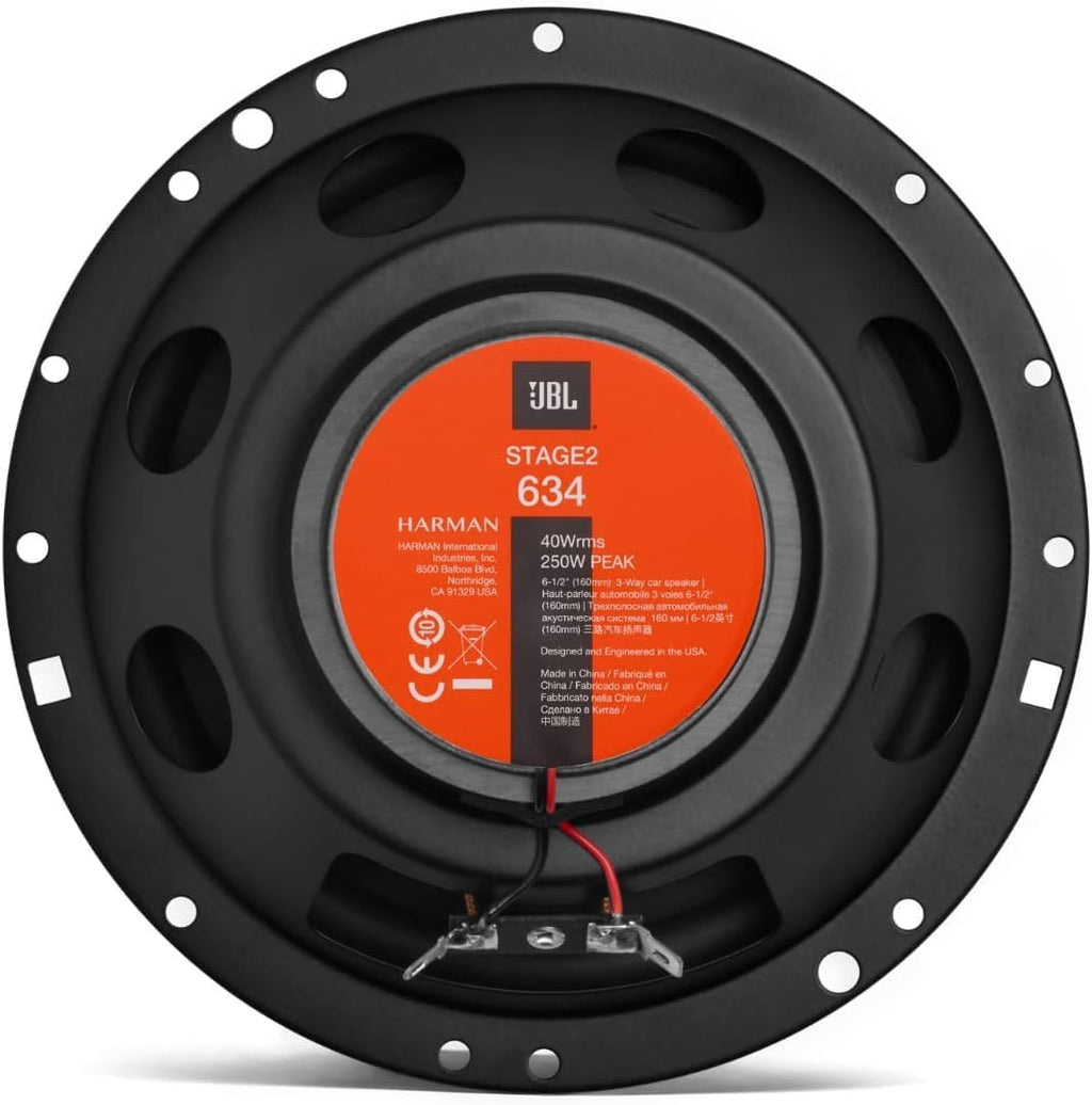 JBL Stage2 634 6.5-Inch Car Speakers — Pair