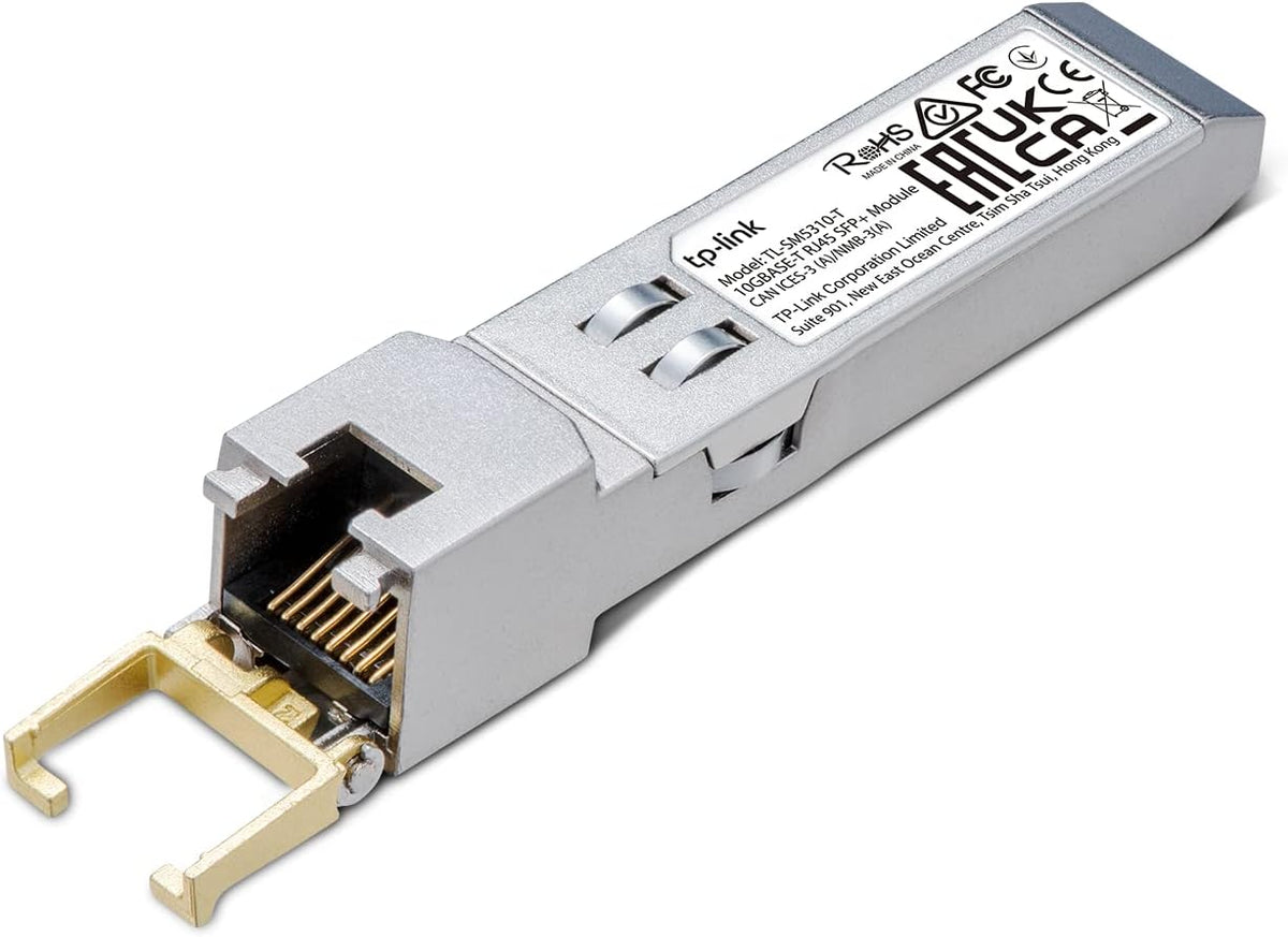 TP-Link TL-SM5310-T 10GBASE T RJ45 SFP Module SFP to RJ45 10GBase T Copper SFP, Silver
