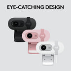 Logitech BRIO 100 Webcam — Off White