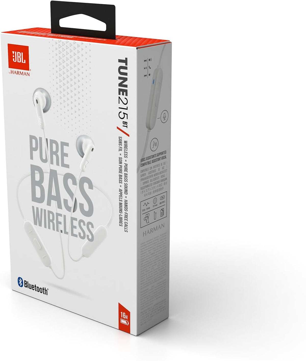 JBL Tune 215BT Wireless In-Ear Headphones — White