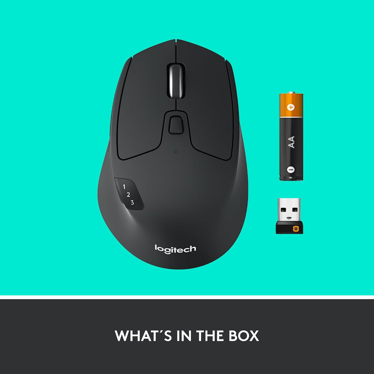Logitech M720 Wireless Mouse — Graphite