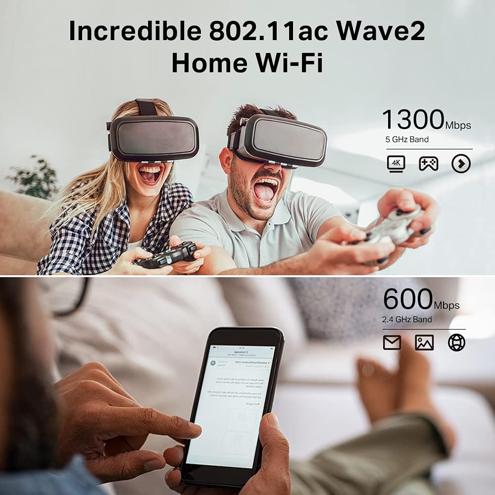 TP Link AC1900 Smart WiFi Router Archer C80 High Speed MU MIMO Wireless Router, Dual Band, Gigabit Beamforming, Smart Connect, Parental Controls, Black