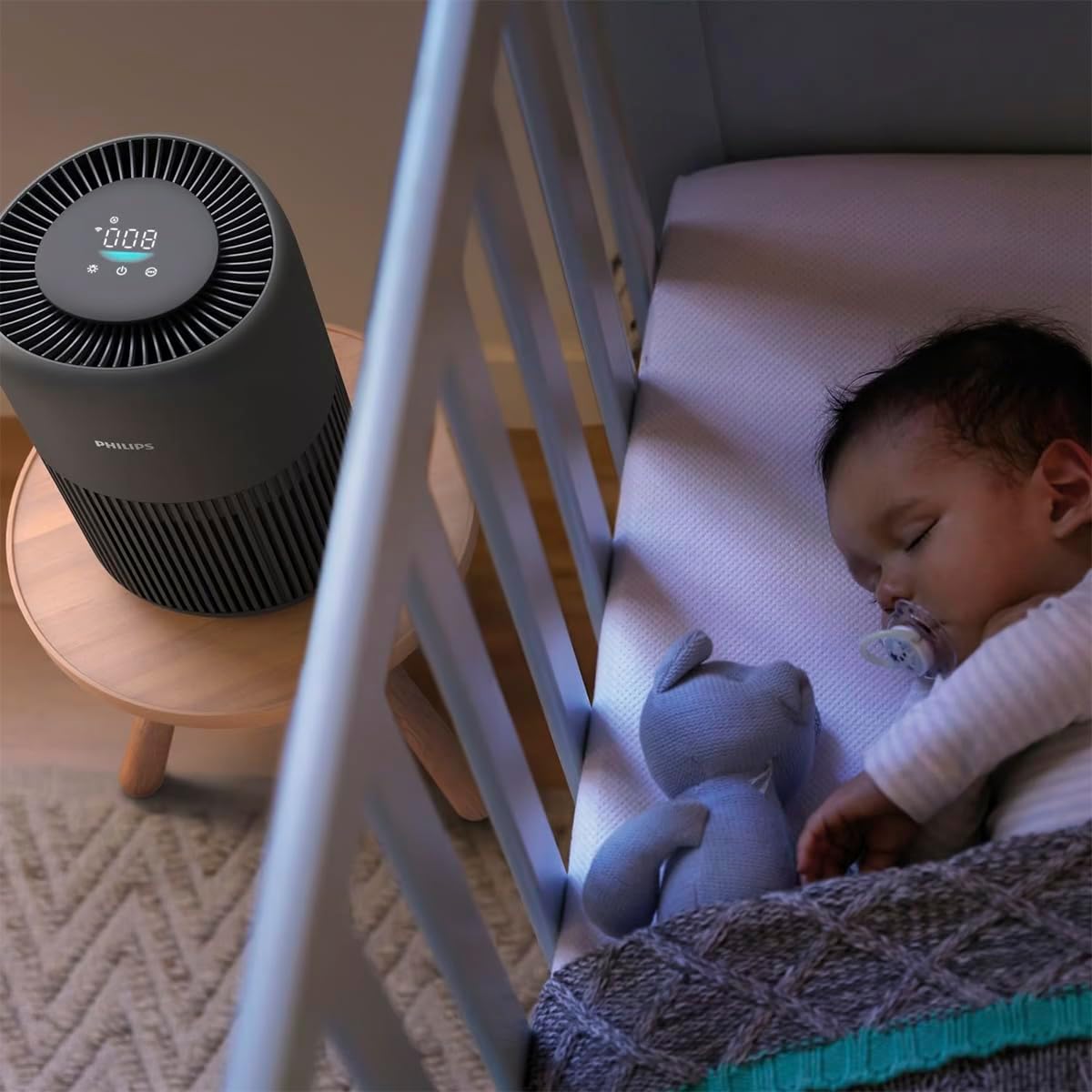 Philips 900 Series Air Purifier, HEPA NanoProtect + Activated Carbon Filter, CADR 250m³/h for 65m2, Quiet, Smart and Energy Efficient (AC0951/13) — Charcoal Grey